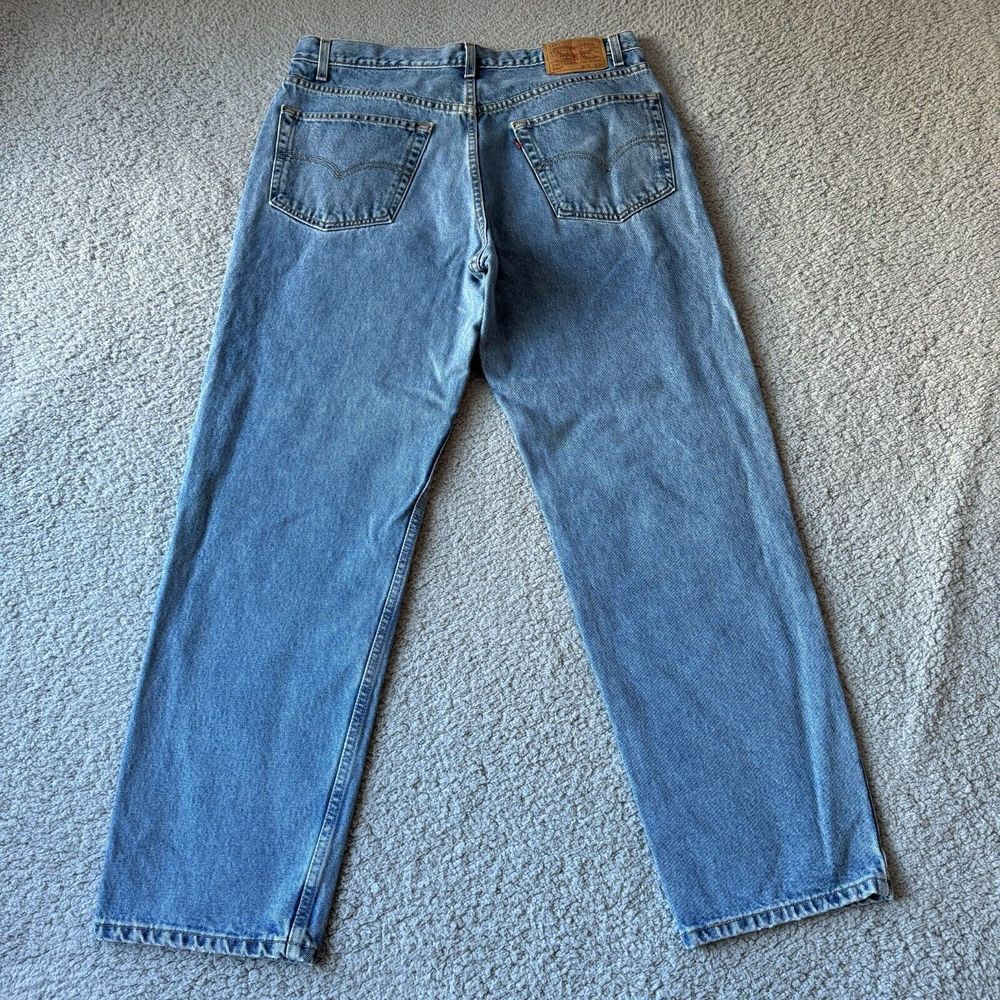 Vintage Levis Jeans Mens 38x32 (Fits 36x32) Blue 550 Relaxed Fit‎ Straight Denim
